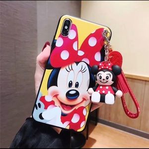 Minnie Mouse Case Minnie Doll & Keychain Strap